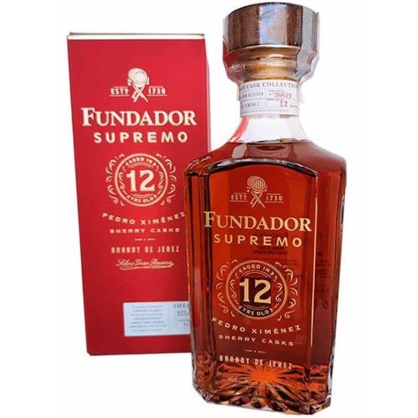 BRANDY FUNDADOR SUPREMO 12 AÑOS C/ 6